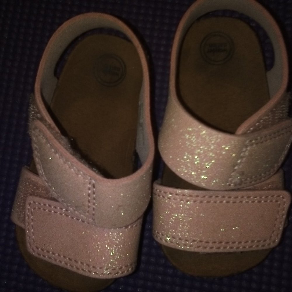 Pink/Sparkle - Brown/Sandal - 4toddler - Velcro - Girl Great for all adventures